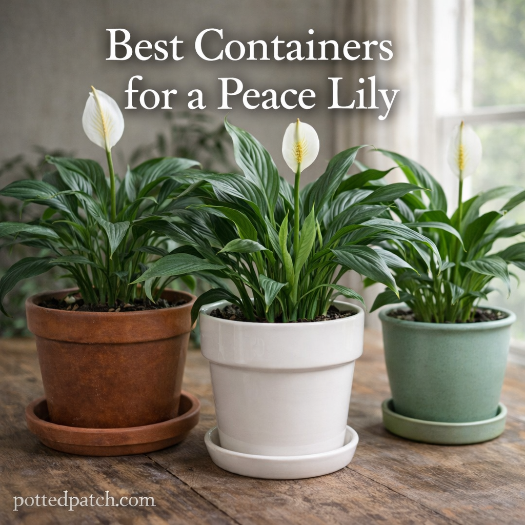 Best Containers for a Peace Lily