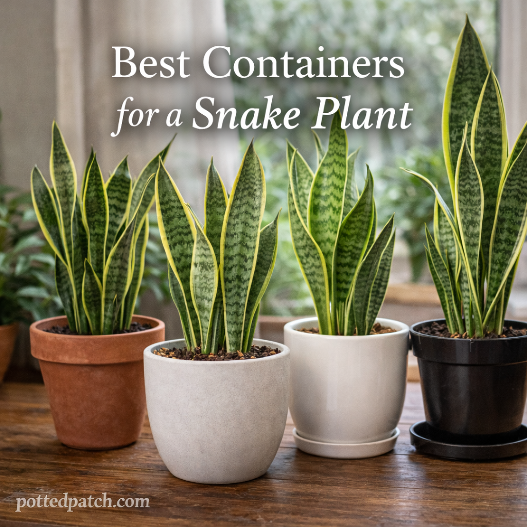 Best Containers for a Snake Plant