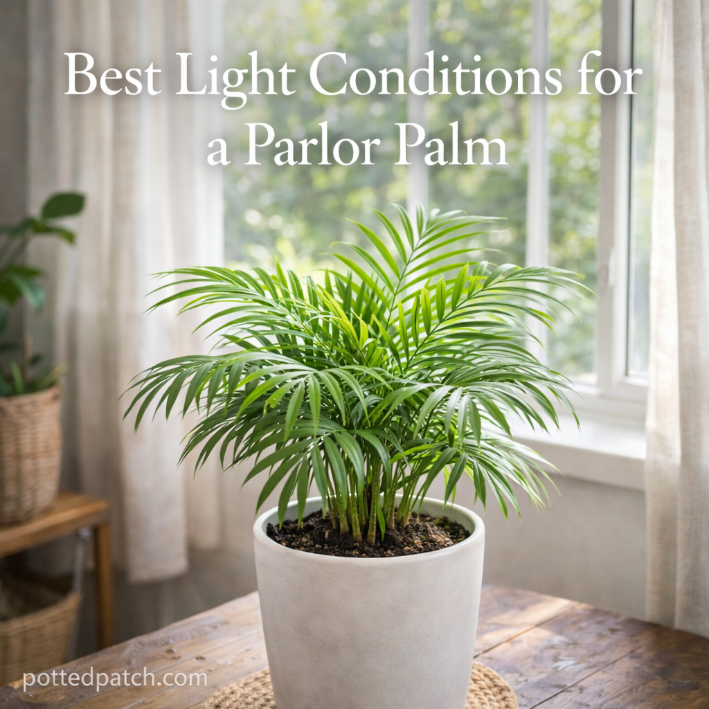 Best Light Conditions for a Parlor Palm