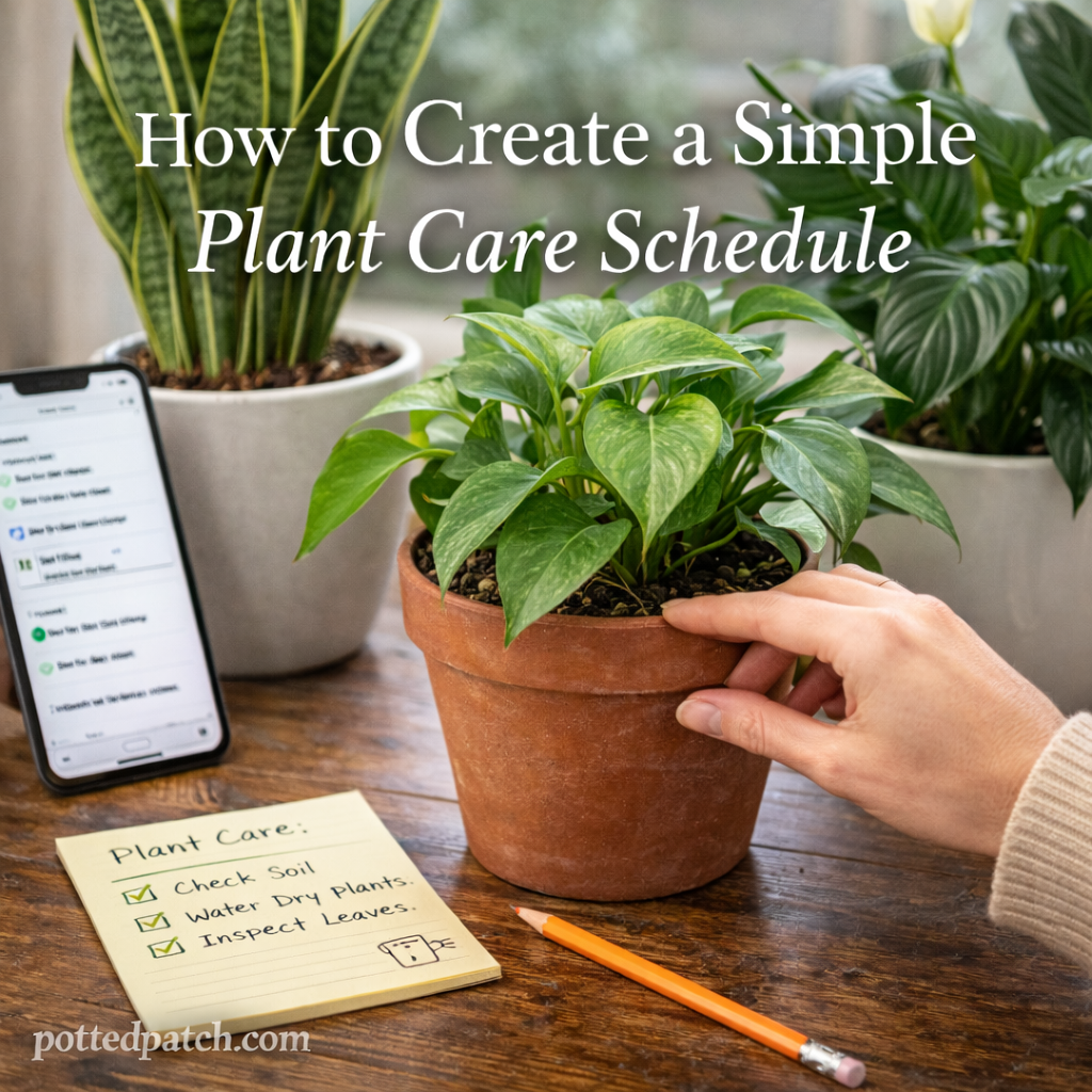 How to Create a Simple Plant Care Schedule