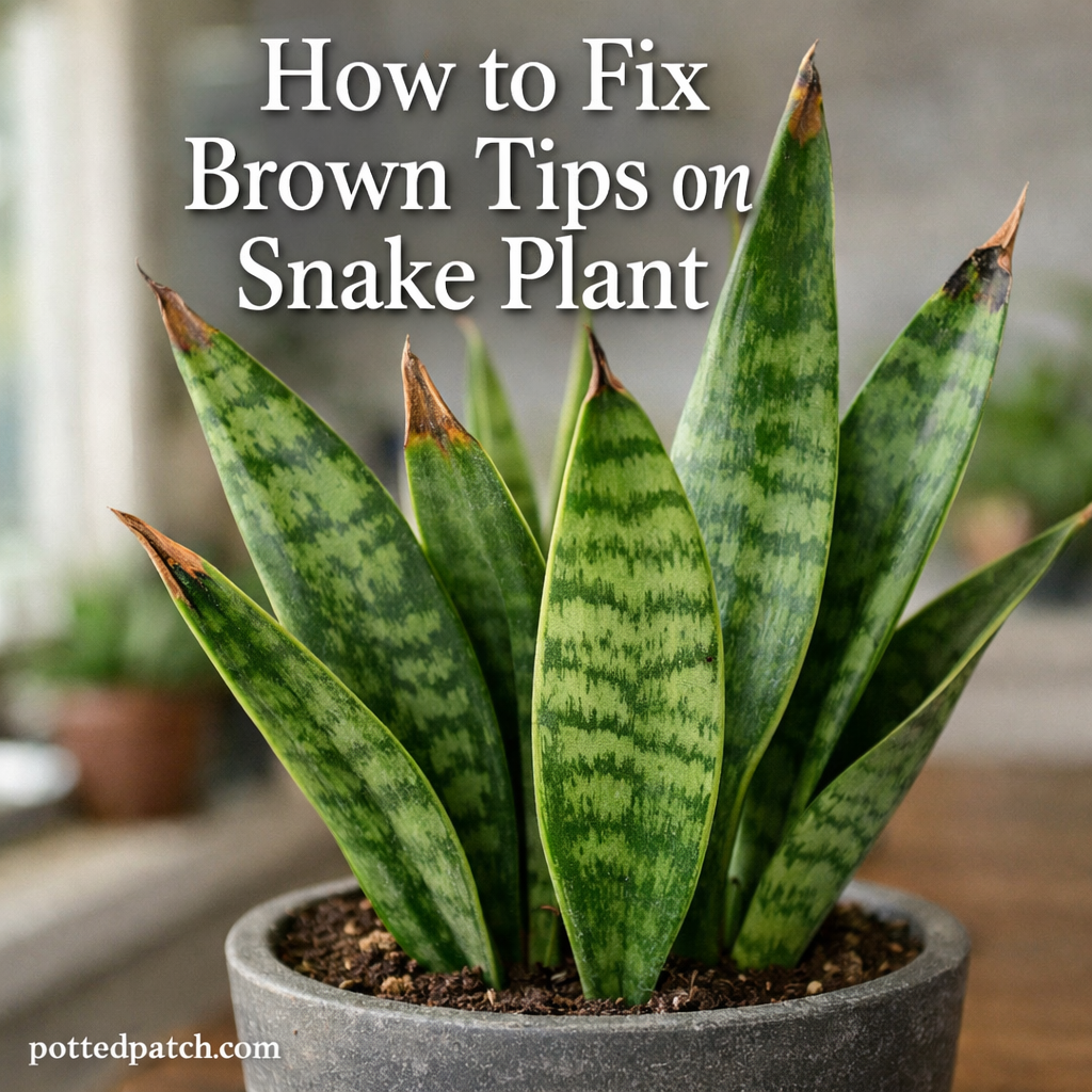 How to Fix Brown Tips on Snake Plant