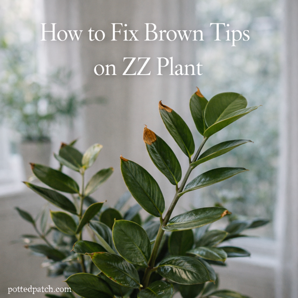 How to Fix Brown Tips on ZZ Plant
