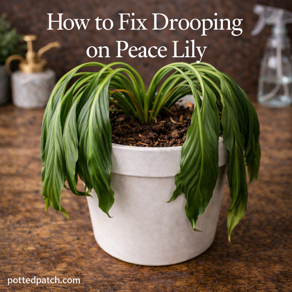 How to Fix Drooping on Peace Lily