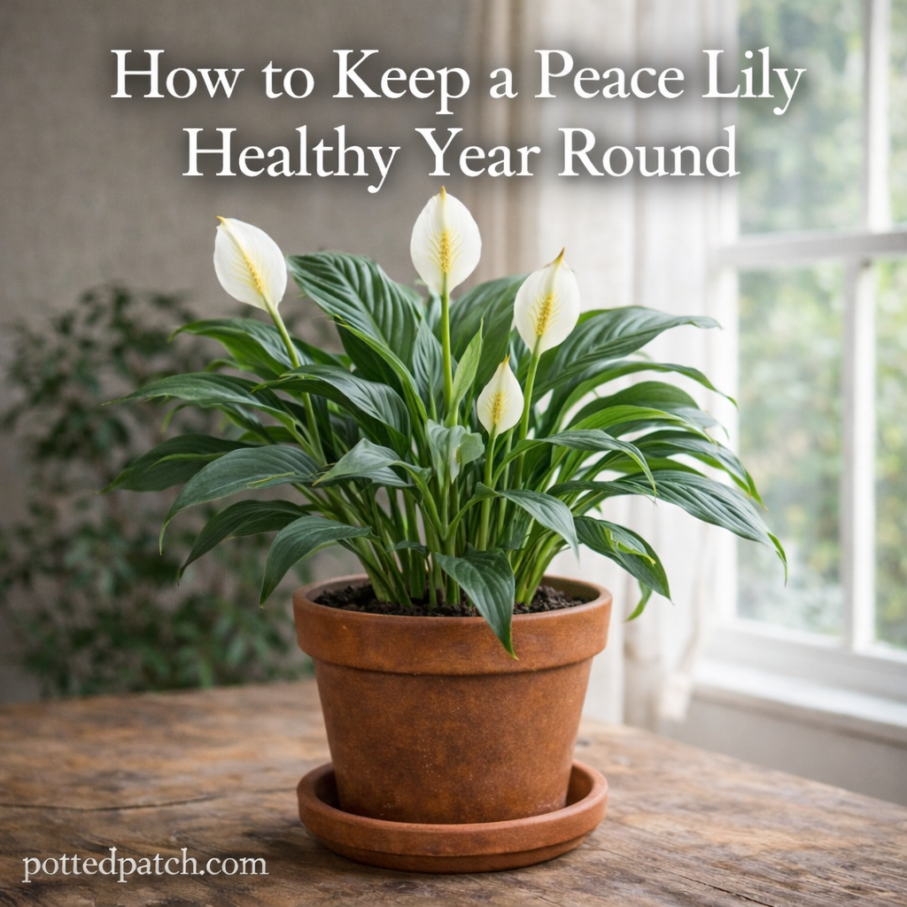 How to Keep a Peace Lily Healthy Year Round