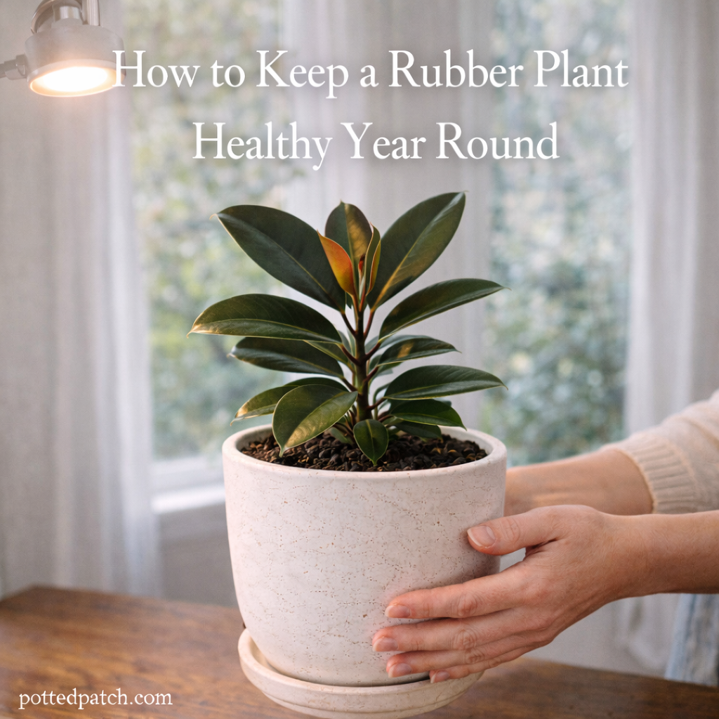 How to Keep a Rubber Plant Healthy Year Round
