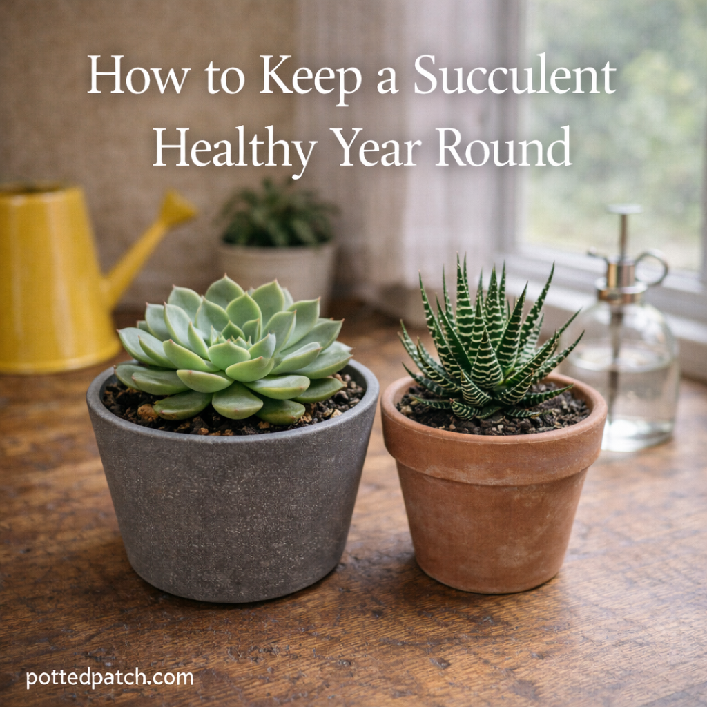 How to Keep a Succulent Healthy Year Round