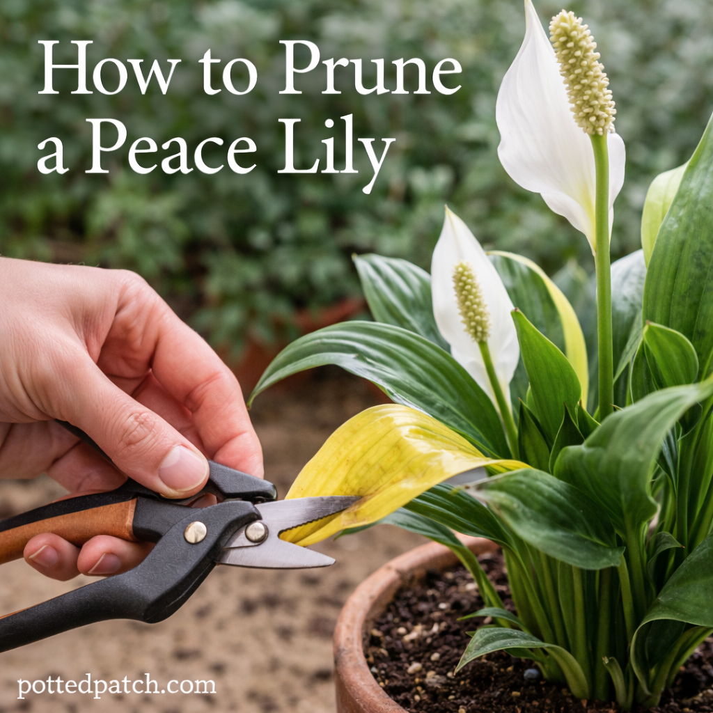 How to Prune a Peace Lily