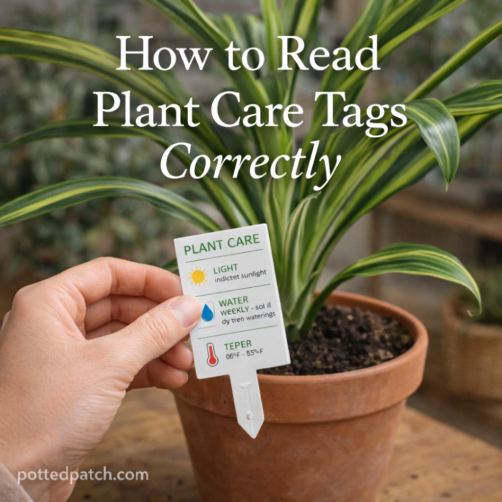 How to Read Plant Care Tags Correctly