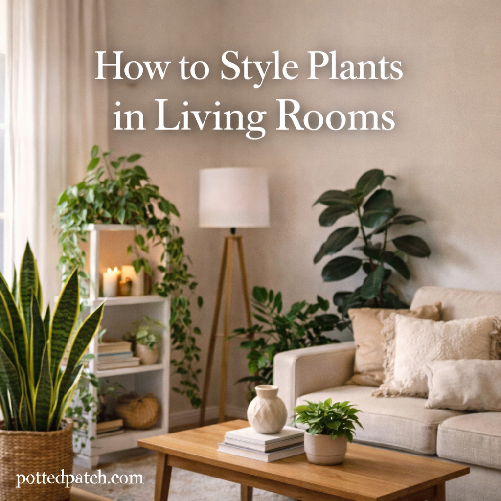 How to Style Plants in Living Rooms