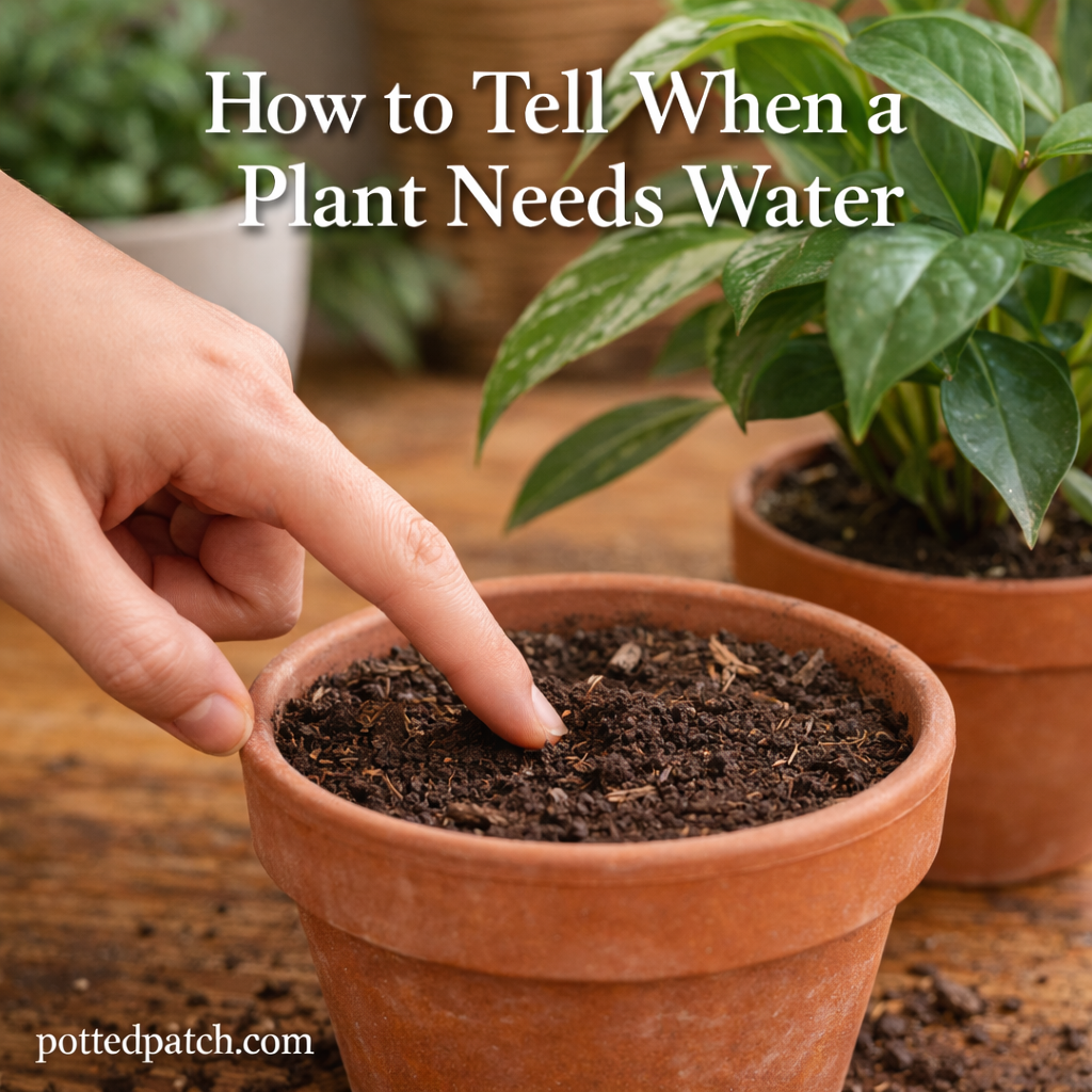 How to Tell When a Plant Needs Water