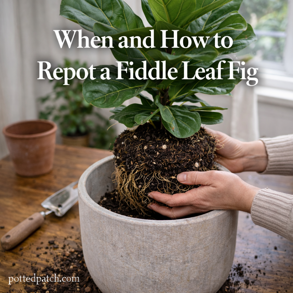 When and How to Repot a Fiddle Leaf Fig
