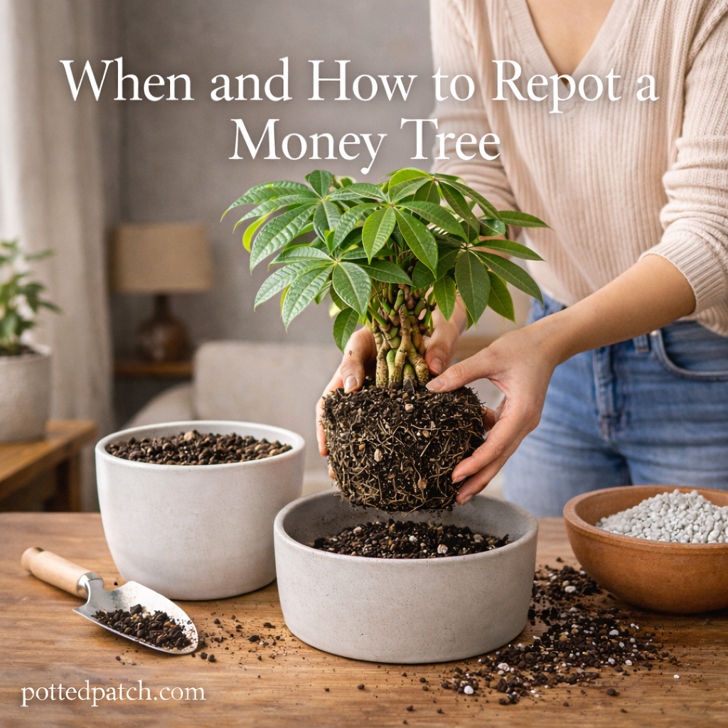 When and How to Repot a Money Tree
