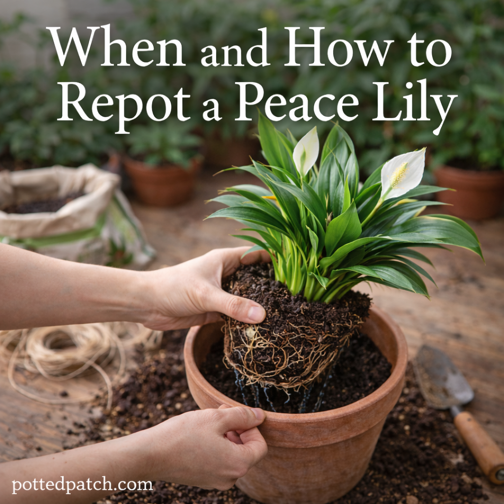 When and How to Repot a Peace Lily