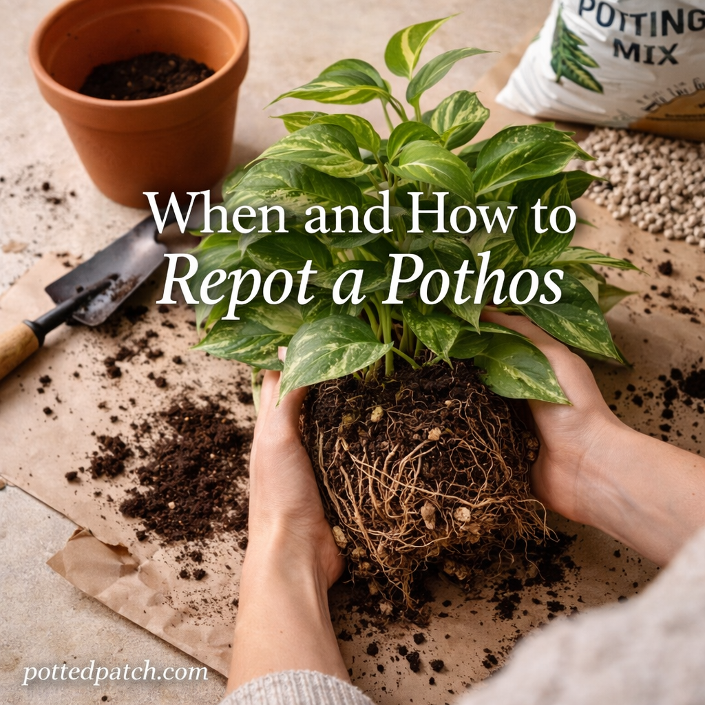 When and How to Repot a Pothos