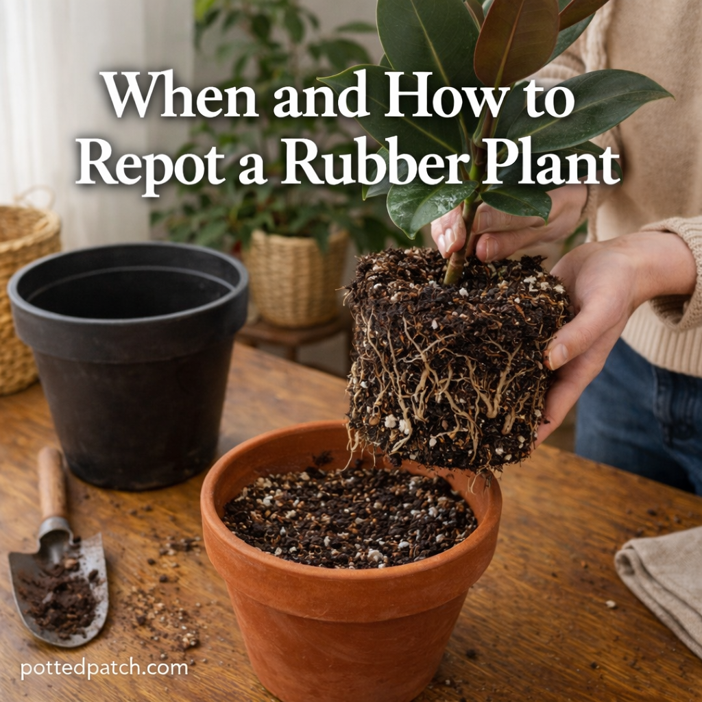 When and How to Repot a Rubber Plant