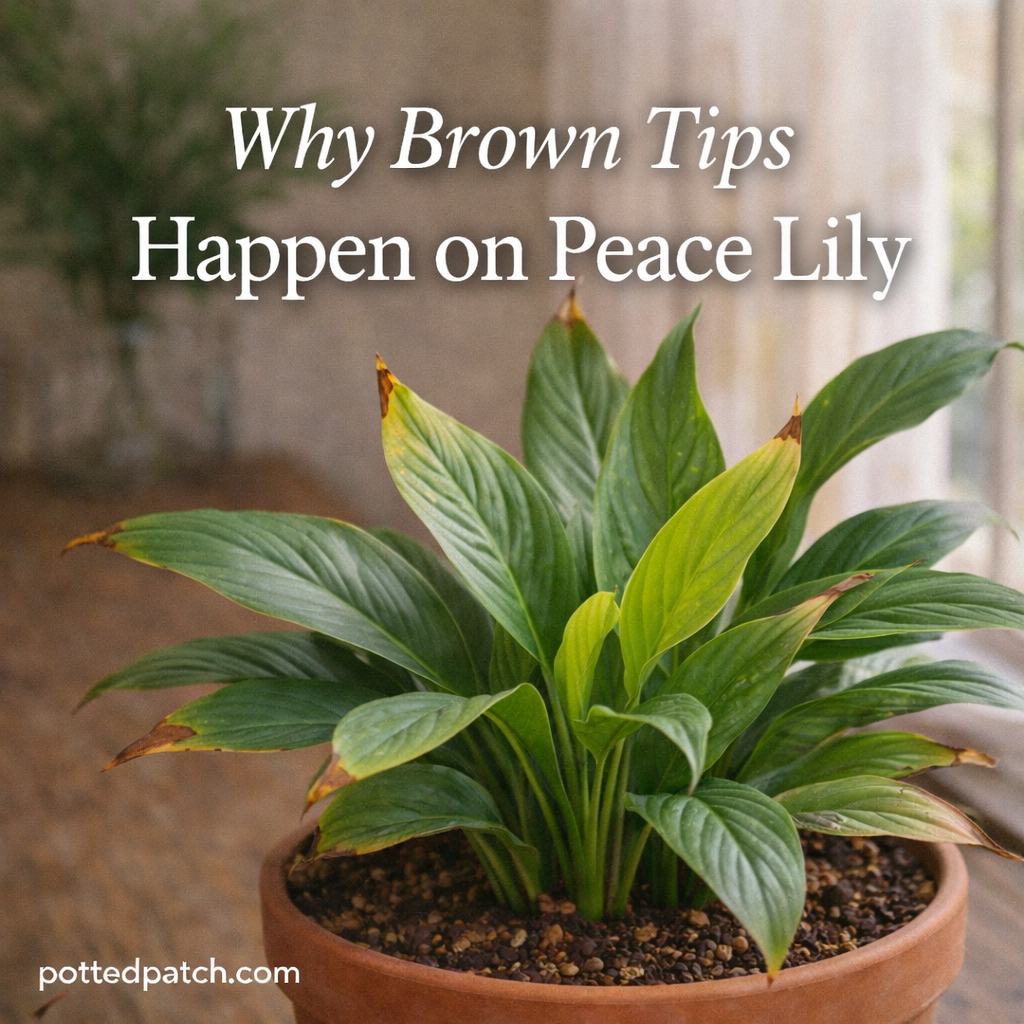Why Brown Tips Happen on Peace Lily