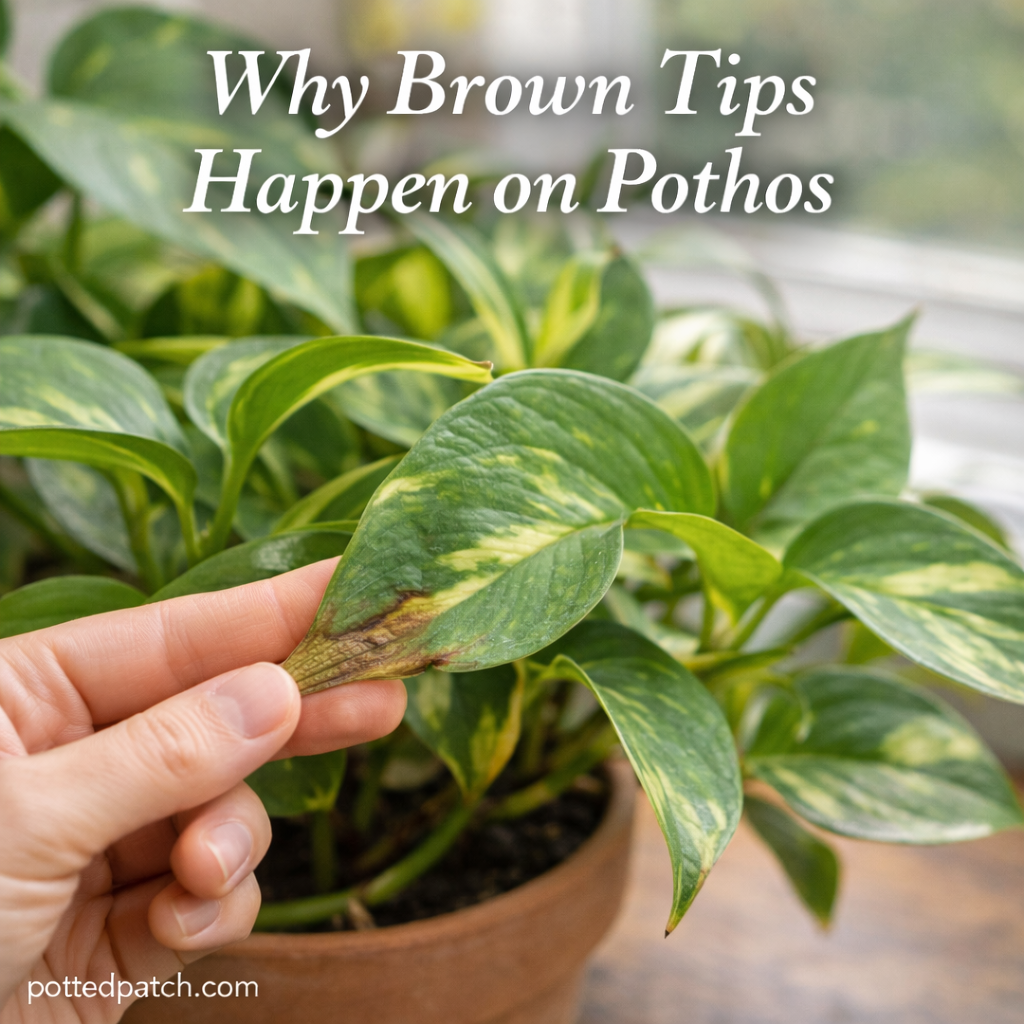Why Brown Tips Happen on Pothos