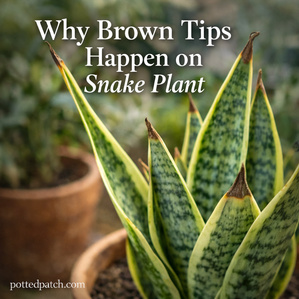 Why Brown Tips Happen on Snake Plant