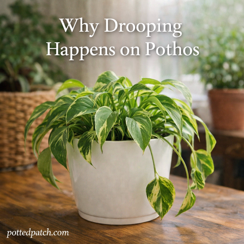 Why Drooping Happens on Pothos