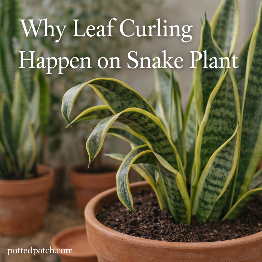 Why Leaf Curling Happens on a Snake Plant
