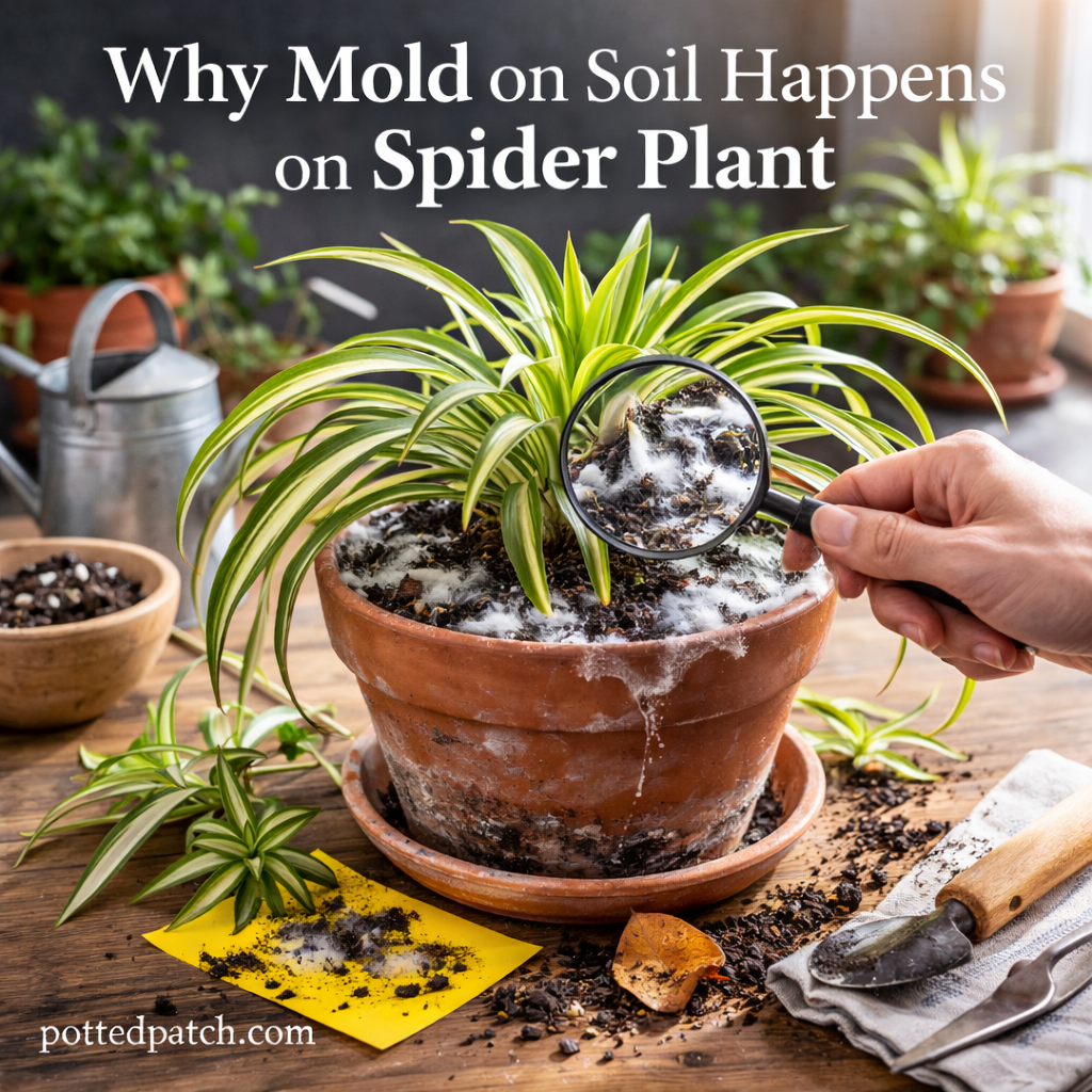 Why Mold on Soil Happens on Spider Plant