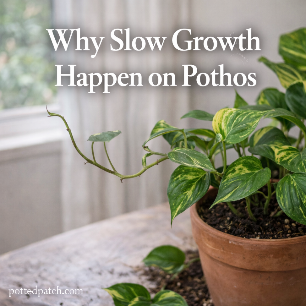 Why Slow Growth Happens on Pothos